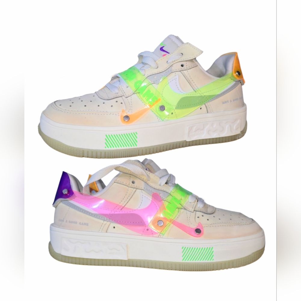 Size 6- Women’s Nike Air Force 1 Fontanka "Have a Good Game" DO2332-111 (No box)